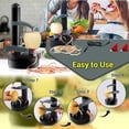 thumbnail image 5 of (Negro) Pelador eléctrico multifunción, pelador automático giratorio de manzanas y patatas, cortador de verduras, herramienta para pelar, 5 of 5