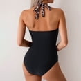 thumbnail image 4 of MSJUHEG One Piece Swimsuit Women,Tummy Control Swimsuits for Women,Bathing Suit for Women,Leopard Print Splicing Bikini Swimsuit,Vintage Swimsuit for Women,Swim Suits for Women 2025 Black S, 4 of 9