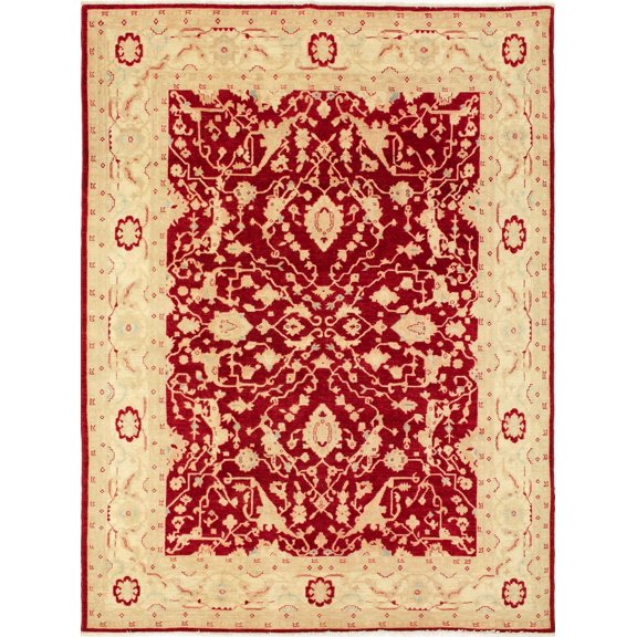 Sun-Faded Nuro Red/Beige Rug, 8'10" x 10'4"