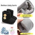 thumbnail image 3 of Infant Baby Boys Girls Boots Premium Soft Sole Anti-Slip Warm Winter Snow Boots Newborn Crib Shoes, 3 of 7