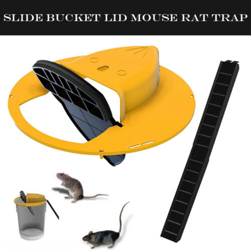 USA Mouse Trap Bucket Mousetrap Catcher Flip N Slide Bucket Lid Mouse Rat Trap 