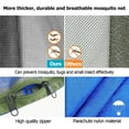 thumbnail image 6 of IC ICLOVER Double 2 Person Outdoor Garden Hammock, Portable Nylon Fabric Parachute Multifunctional Lightweight Hammocks with 2 Hanging Ropes & Carabiner for Backpacking Travel Beach Yard - Blue, 6 of 9