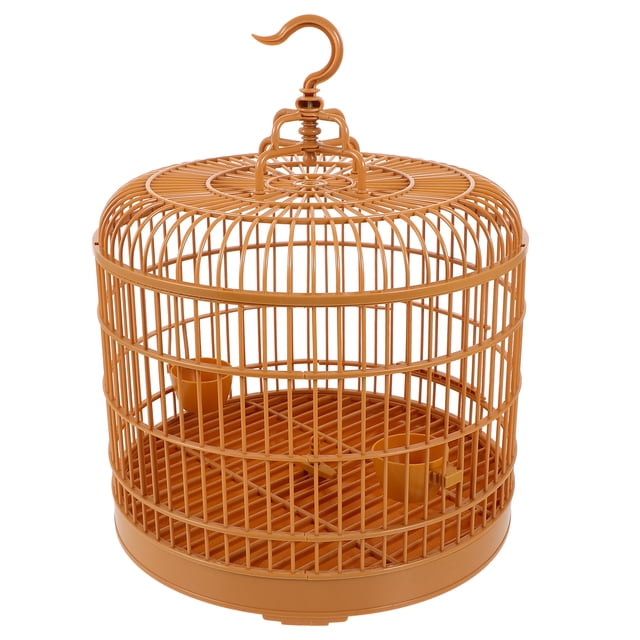 MOVTOTOP Durable Plastic Bird Cage for Home Use Chocolate Color Safe and Stylish with Large Space
