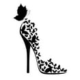 thumbnail image 2 of SPRING PARK Reflective Car Vehicle Side Window Door Butterfly High Heels Decor Sticker Decal, 2 of 6