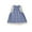 Blue, variant on Girls Dresses Sleeveless Solid Color Back Bow Swing Summer Vacation Day Wear Kids Outfits
