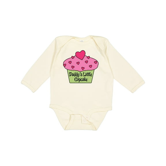 Inktastic Daddys Little Cupcake Cute Girls Girls Long Sleeve Baby Bodysuit