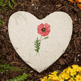 thumbnail image 3 of Personalization Mall Birth Month Flower Heart Garden Stone, 5.75", August, 3 of 4