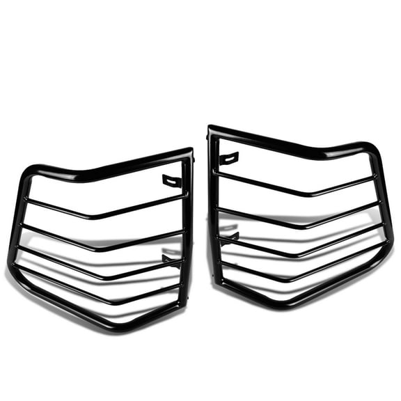 DNA Motoring For 05-10 Jeep Cherokee Black Stainless Steel Tail Brake Light Lamp Cage Guard