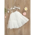 thumbnail image 3 of Chollius Toddler Infant Baby Girls Sleeveless Dress Dot Print Adjustable Shoulder Straps Tulle Dress Summer Clothing, 3 of 7