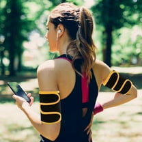 Arm Trimmers for Women Men Adjustable Sweat Arm Shaper Bands Arm Reducer Toning Sleeves for Workout,Running,Yoga,Gym Outdoor Activities Compression Arm Trainer for Fitness Sports