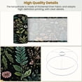 thumbnail image 4 of Linen Drum Lampshades Floral Botanical Vibrant Plants Leaves Flowers Dark 13"x13"x10" Light Shade for Table Lamps Floor Lamps Drum Lamp Shades Lampshade Replacement Assembly Required, 4 of 8