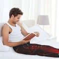 thumbnail image 4 of Cauagu Halloween Vampire Party Mens Pajama Pants Sleep & Lounge Pants,PJ Bottoms with Pockets-Large, 4 of 7