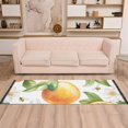 thumbnail image 2 of Yayeee Runner Rug for Bedroom 2'x6' Machine Washable Hallway Non Slip Mat, Floral Watercolor Oranges, 2 of 8