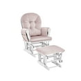 thumbnail image 2 of Suite Bebe Mason Glider & Ottoman,  White Finish with Pink Cushions, 2 of 3