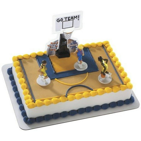 Basketball All Net Cake Dec Kit Walmart Com