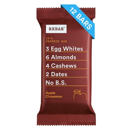 - RXBAR, Apple Cinnamon, 1.83 Oz, 12 Ct, Gluten Free, Protein Bar
