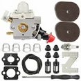 thumbnail image 1 of Carburador FS56RC FS40 para Stihl FS40 FS50 FS56 FS70 FC56 FC70 HT56 HT56C KM56 KM56RC KN56 recortadora Weed Eater, reemplaza C1M-S267A, 4144 120 0608, 1 of 5