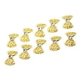 thumbnail image 2 of opvise 10Pcs Nail Art Stickers 3D Bowknot Pattern Alloy Rhinestone Nail Sticker for Dating, 2 of 8