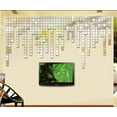 thumbnail image 2 of 300PCS Square Acrylic Mirror Mosaic Wall Stickers, 3D Waterproof Self-Adhesive Wall Tiles for Bedroom, Living Room, Office, Balcony and Commercial Spaces, 2 of 17