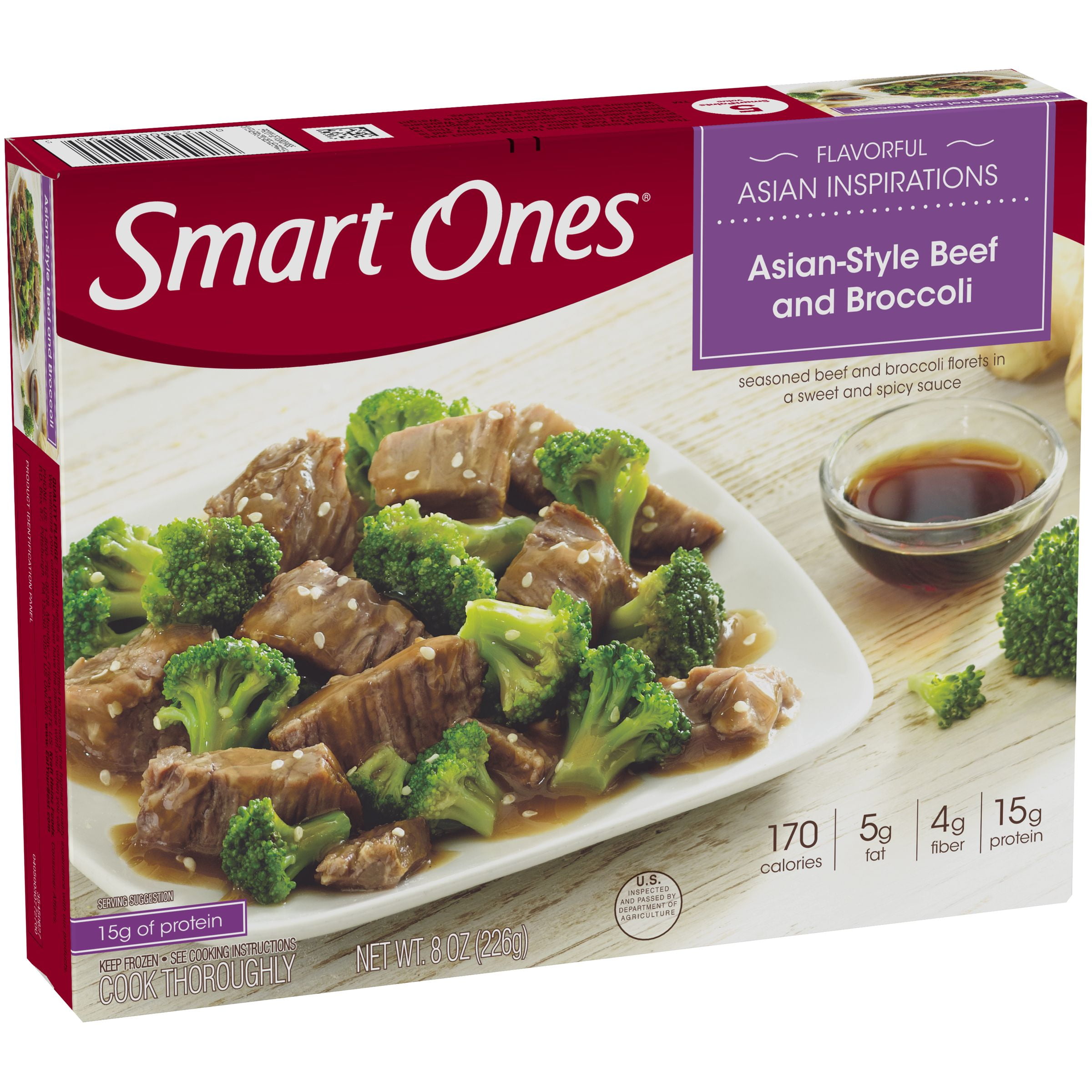 Smart Ones Asian-Style Beef & Broccoli, Frozen Meal, 8 oz ...