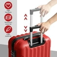 thumbnail image 6 of Zimtown 3 Piece Nested Spinner Suitcase Luggage Set With TSA Lock Red, 6 of 14