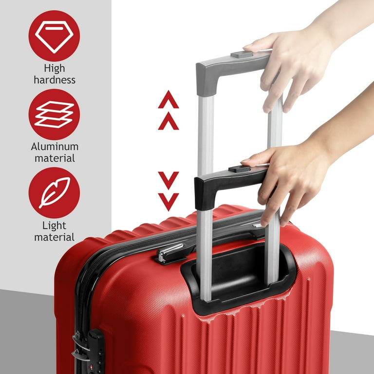 Zimtown 3 Piece Nested Spinner Suitcase Luggage Set With TSA Zimtown 3 Piece Nested Spinner Suitcase Luggage Set With TSA