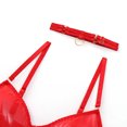 thumbnail image 4 of Ensemble de Sous-Vêtements en Maille, 6pcs Ensemble de Maille Réglable Ceinture Jarretière Bretelles Spaghetti Étrangleur pour les Femmes pour la Saint-Valentin Blanc, Rouge, Bleu, Noir, 4 of 8