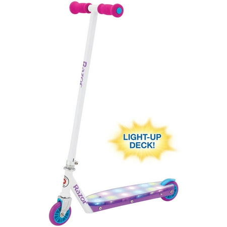 Razor Party Pop Kick Scooter w/ LED Lights - A Party on (Best Razor Scooter For Teenager)