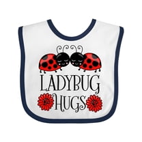 Inktastic Ladybug Hugs Cute Pair of Ladybugs Boys or Girls Baby Bib