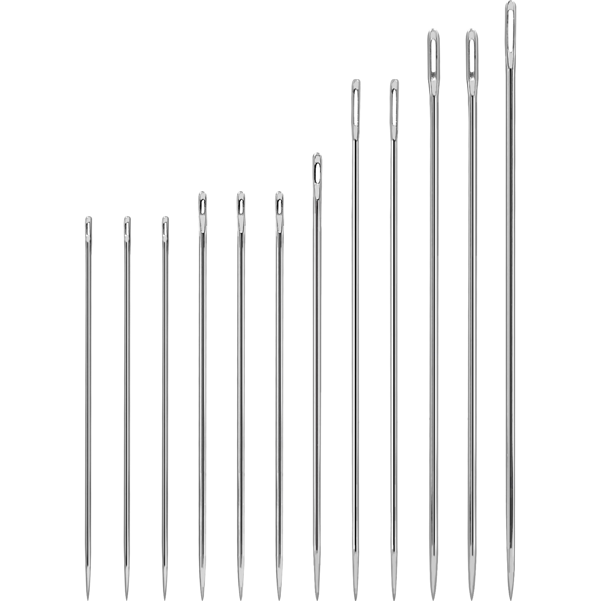Hello Hobby Hand Sewing Needles, Assorted Sizes, for Household Projects, 144 Count