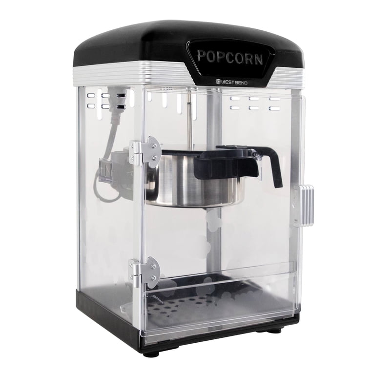 West Bend Theater Crazy 4-Quart Popcorn Machine, Black photo 1