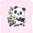 thumbnail image 4 of Inktastic My Great Aunt Loves Me- Cute Panda Boys or Girls Toddler T-Shirt, 4 of 5