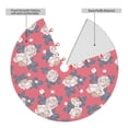 thumbnail image 2 of Yiaed Rose Flowers Print Christmas Tree Skirt , Tree SkirtsTree Mat for Christmas Winter Holiday Indoor Decorations-36", 2 of 7