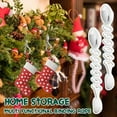 thumbnail image 4 of TinyGlam Christmas Garland Ties, Adjustable Garland Hangers Hooks for Mantle Garland Hooks Christmas Garland Ties Stocking Holder, Reusable Silicone Adhesive for Stairways Banister Mantle, 4 of 6