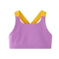 thumbnail image 4 of WUANDIXFA Teen Girl Bras Girls Training Bra Seamless Sports Bras for Teens Girls with Racerback Removable Pads,Light Purple,11-12 Years, 4 of 4