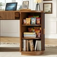 thumbnail image 7 of 58 inch Home Office Desk with Charging Station, Fluted Executive Computer Desk with Drawers and Storage Cabinet, Large Wood Writing Table for Study, Living Room, Bedroom Workstation,Elegant Walnut, 7 of 7