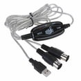 thumbnail image 4 of Soidarity Teclado eléctrico Adaptador de audio MIDI MIDI a USB Convertidor Adaptador Cable Accesorio de teclado Accesorios para instrumentos musicales, 4 of 6
