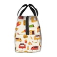 thumbnail image 5 of ZICANCN Insulated Lunch Bag for Women Men, Cartoon Cafe Burger Restaurant Reusable Cute Lunch Bags for Picnic School Work Office, 5 of 8