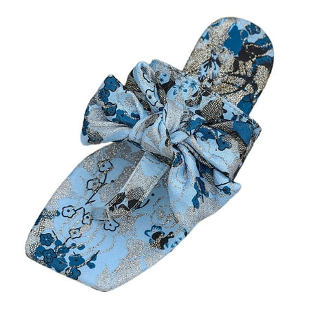 

Vuygyu Women s Large Size Bow Colorful Clip Toe Vacation Sandals Beach Shoes Women Sandals Size 12w with Heels Party Sandals for Women with Heels Womens Tan Sandals Go Walk Sandals Women Summer
