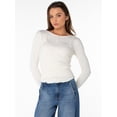 thumbnail image 4 of Celebrity Pink Women's Layered Cami and Long Sleeve Henley Set, Sizes XS-XXXL, 4 of 12