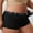 Black, variant on Womens Plus Size Underwear High Waisted Full Coverage Panties for Women Comfort Breathable Boyshorts Soft Stretchy Boxers