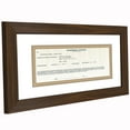 thumbnail image 4 of Americanflat 5x10 Picture Frame with Shatter-Resistant Glass with 3.5x8 Mat Business License Display - Walnut, 4 of 6