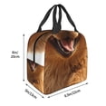 thumbnail image 3 of Balery Happy Fluffy Running Dog Bolsa de Almuerzo Aislada – Caja de Almuerzo con Papel de Aluminio Grueso, Mantiene la Comida Fresca por 4 Horas, 3 of 8
