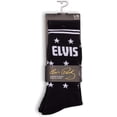 thumbnail image 3 of Perri's Elvis "The King" Crew Socks Black/White, 3 of 8
