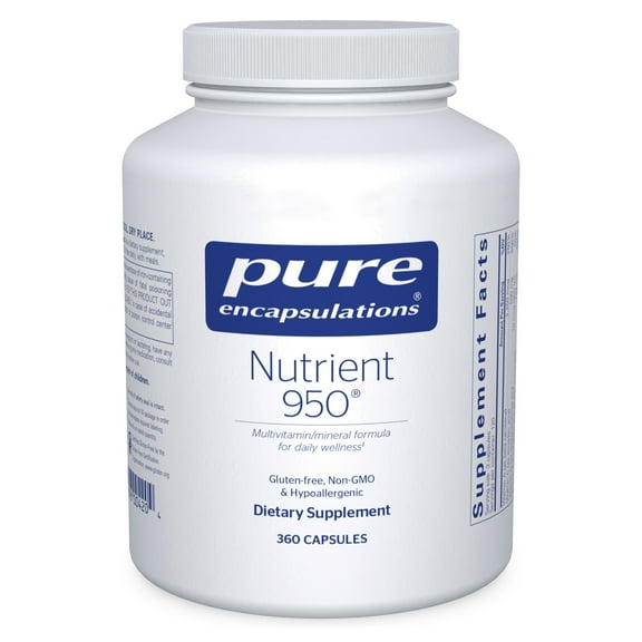 Pure Encapsulations Nutrient 950 | Multivitamin Mineral Supplement to Support Physiological Functions and a Healthy Lifestyle* | 360 Capsules