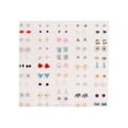 thumbnail image 5 of Wonder Nation Teen Female Cherry Multicolored Variety Stud Earring Set, 50 Pack, 5 of 5