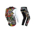 thumbnail image 2 of O'Neal 2025 Adult Mens Mayhem Crank Motocross Offroad Jersey Pant Combo Black/Multi (Small/W28), 2 of 8