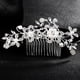 thumbnail image 3 of Accesorios para el cabello, bodas, clips de cristal, peine con perlas, 3 of 3