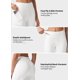 thumbnail image 5 of Pantalones de yoga Willit, vestido de pierna ancha con bolsillos de trabajo, color blanco, talla L, para mujer, 5 of 7