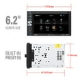 thumbnail image 5 of BOSS Audio Systems BV9349B Car Stereo System - 6.2 inch Double Din, Touchscreen, Bluetooth, AM/FM Radio, 5 of 21